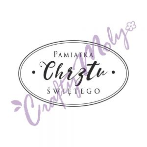Stempel gumowy Crafty Moly Pamiątka Chrztu Świętego II